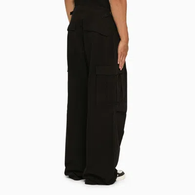 Darkpark Black Cotton Joseph Cargo Pant