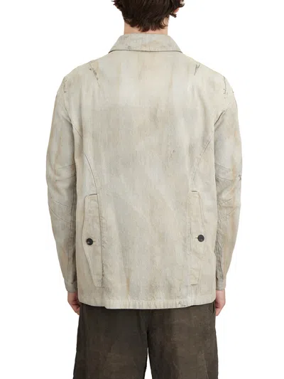 Devoa Bleached-effect Denim Jacket