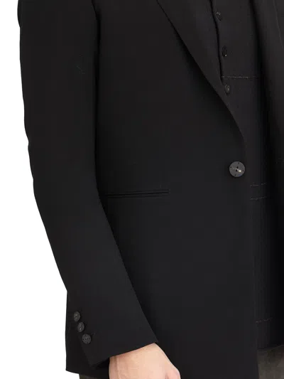 Devoa Henley-neck Long-sleeve Sweater In Black