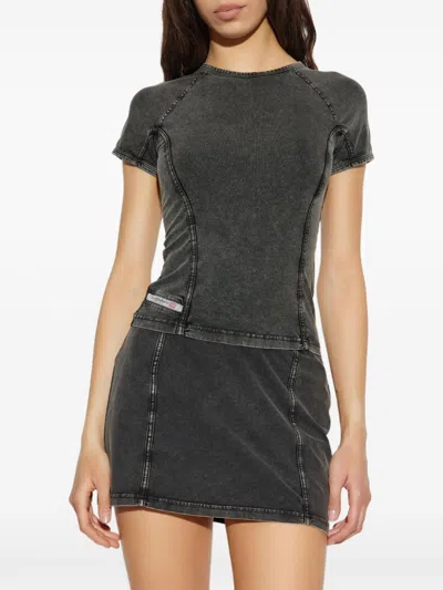 Diesel Black Cotton Blend T-shirt