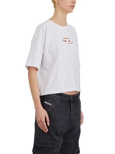 Diesel T-buxt-crop-od Crop T-shirt