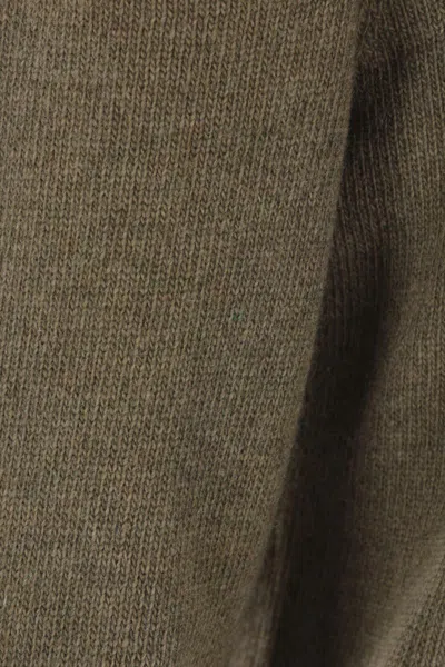 Mm6 Maison Margiela Crewneck Knitwear With Cut-outs And Ribbed Trims