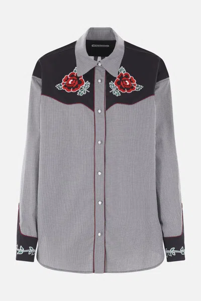 Molly Goddard Meredith Plaid Button-up Shirt
