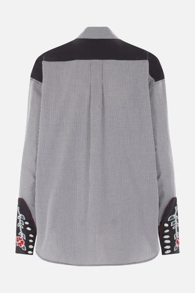 Molly Goddard Meredith Plaid Button-up Shirt