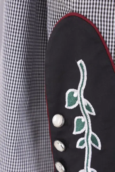 Molly Goddard Meredith Plaid Button-up Shirt