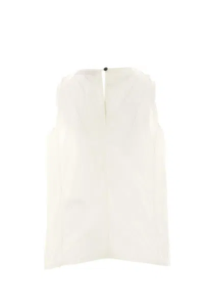 Maria Calderara Sleeveless Pleated Blouse