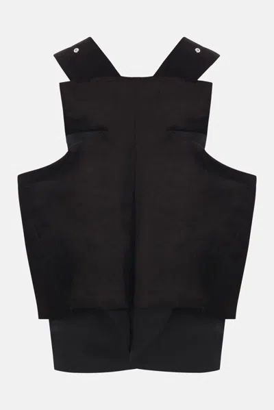 Comme Des Garçons Black Velvet Tank Top