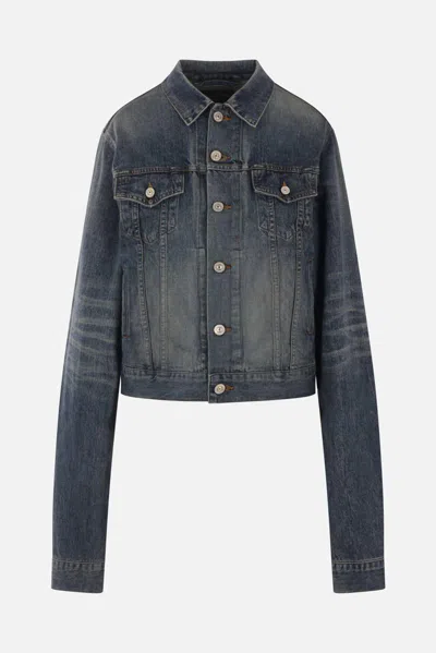Balenciaga Fitted Denim Jacket Chest Pockets