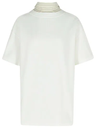 Maison Margiela Inverted White Cotton Shirt Women