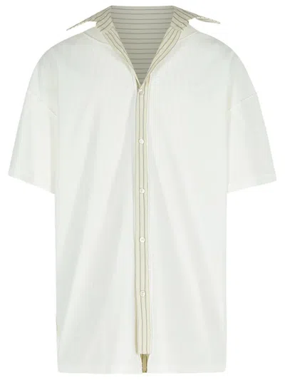 Maison Margiela Inverted White Cotton Shirt Women
