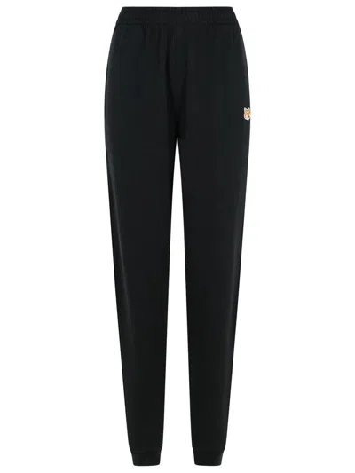Maison Kitsuné Jogger Black Cotton Pants