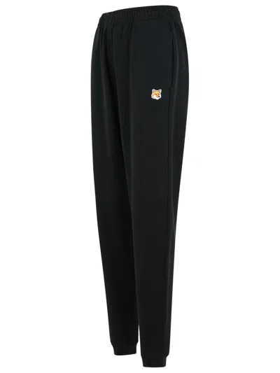 Maison Kitsuné Jogger Black Cotton Pants