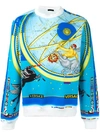 VERSACE ’Horoscope’ sweatshirt,DRYCLEANONLY