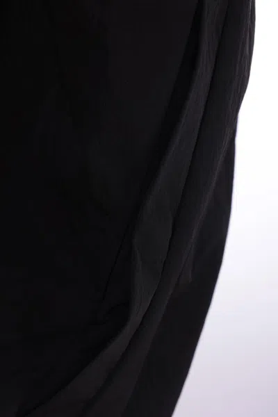 Jw Anderson Black Jacket With Mock Neck And Raglan Sleeves In Tech Fabric Man