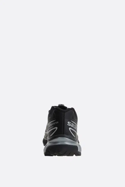 Salomon Mens Black Black Silver Xt-6 Gtx Quick-lace Mesh Low-top Trainers