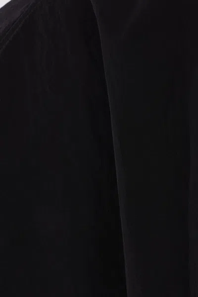 Jw Anderson Black Jacket With Mock Neck And Raglan Sleeves In Tech Fabric Man
