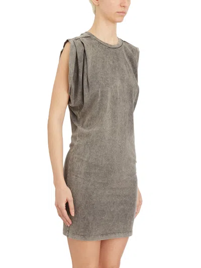 Dondup Abito Girocollo In Cotone In Brown