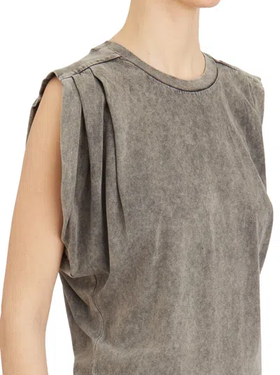 Dondup Abito Girocollo In Cotone In Brown