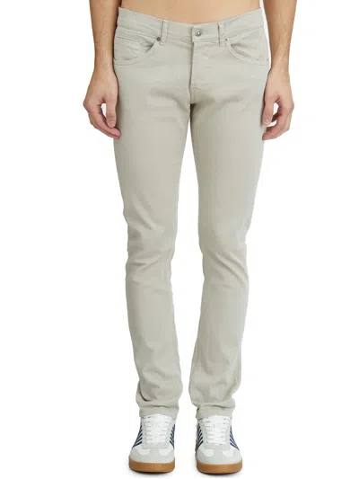 Dondup Denim Trousers With Belt Loops In Gray