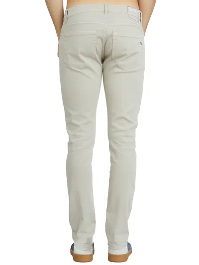 Dondup Denim Trousers With Belt Loops In Gray