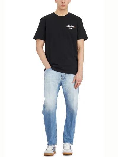 Dsquared2 Light Blue Denim Trousers With Classic Five-pocket Design In Blue