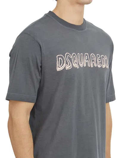 Dsquared2 Dsquared Dark Grey Cotton T-shirt
