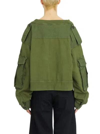 DSQUARED2 DSQUARED2 MULTIPOCKETS CREWNECK SWEATSHIRT 