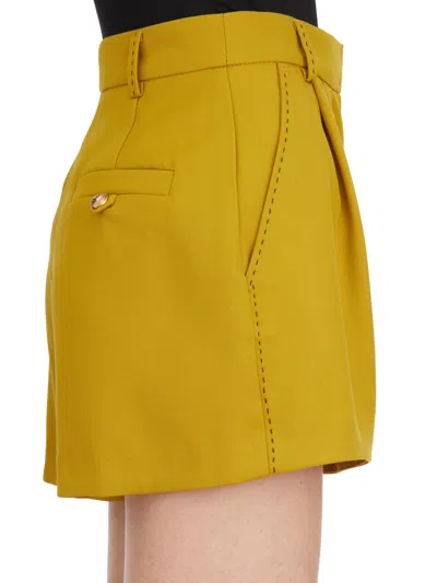 Elisabetta Franchi Wool Shorts With Stitching