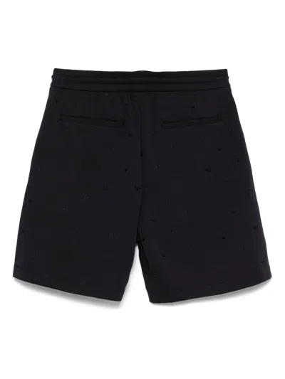 Emporio Armani Logo Print Cotton Shorts