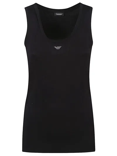 Emporio Armani Tank Top With Crew Neck And Scoop Neckline