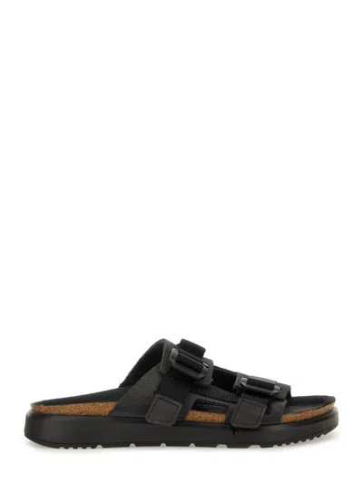 Birkenstock Heeled Sandals With Flat Sole And Open Toe In Black