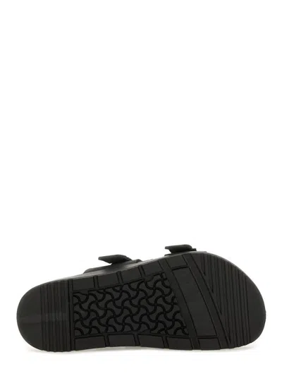 Birkenstock Heeled Sandals With Flat Sole And Open Toe In Black