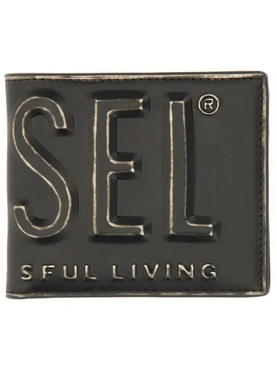 Diesel Men Bifold Wallet With 3d Logo