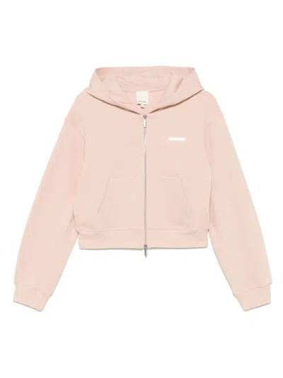 Emporio Armani Cotton Drop Shoulder Zippered Hoodie