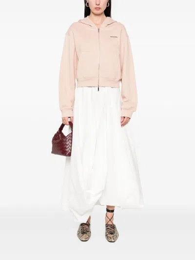 Emporio Armani Cotton Drop Shoulder Zippered Hoodie