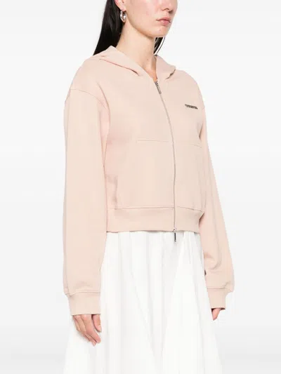 Emporio Armani Cotton Drop Shoulder Zippered Hoodie