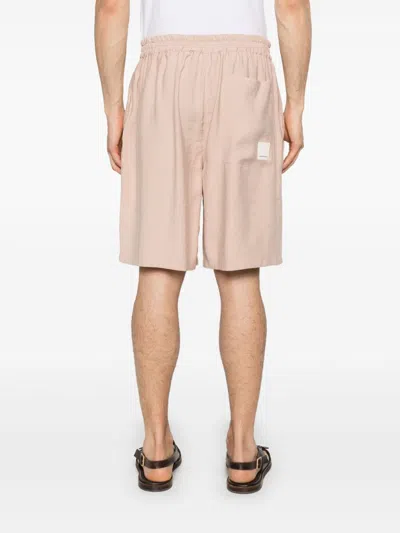 Emporio Armani Soft-touch Modal Bermuda Shorts With Peace-inspired Print