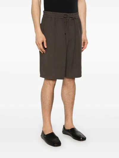 Emporio Armani Modal Fabric Brown Shorts