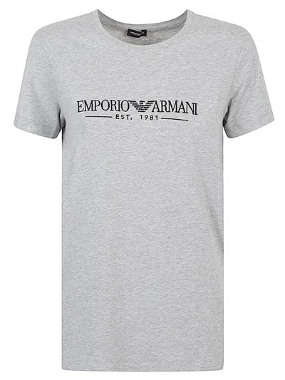 Emporio Armani Crew Neck Short Sleeves Straight Hem
