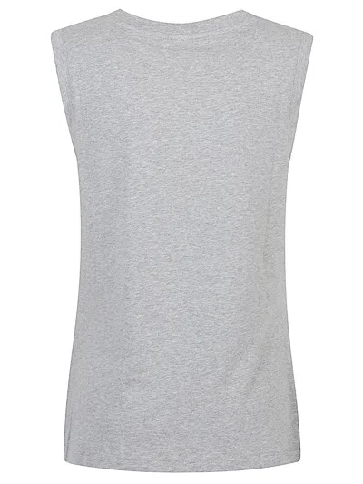 Emporio Armani White Logo Cotton Tank Top