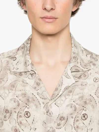 Emporio Armani Asv Capsule Peace All Over Print Shirt