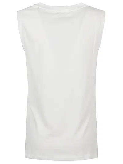 Emporio Armani White Logo Cotton Tank Top