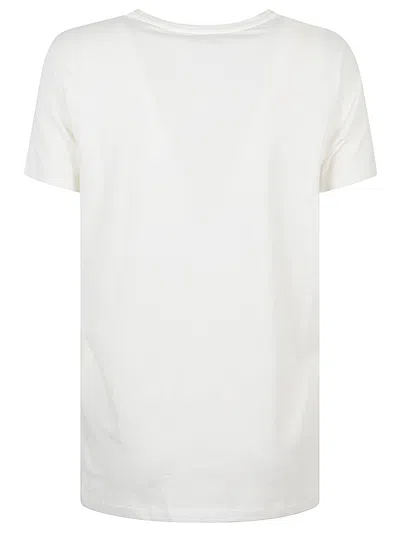 Emporio Armani White Cotton T-shirts And Polos