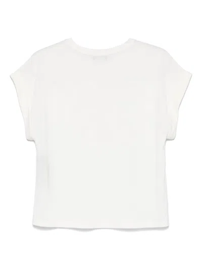 Emporio Armani White Viscose Polyester T-shirts And Polos