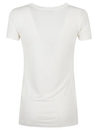 Emporio Armani Crew Neck Plain Design Short Sleeves Top