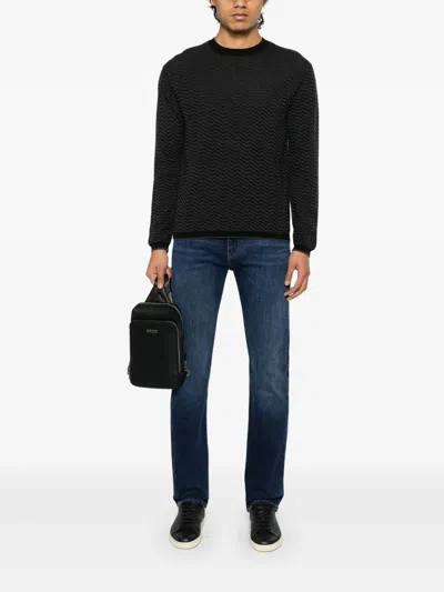 Emporio Armani Wool Blend Crewneck Sweater
