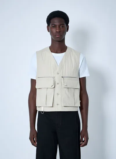 Lemaire Water-repellent Technical Vest In Neutral