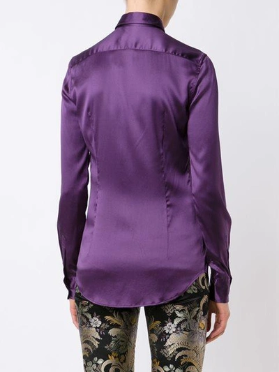 Shop Ralph Lauren Classic Shirt - Purple In Pink & Purple