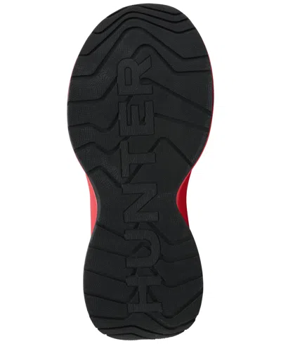 Hunter Women's Tulip Lace-up Casual Sneakers 9 Dark Red In Animal Print