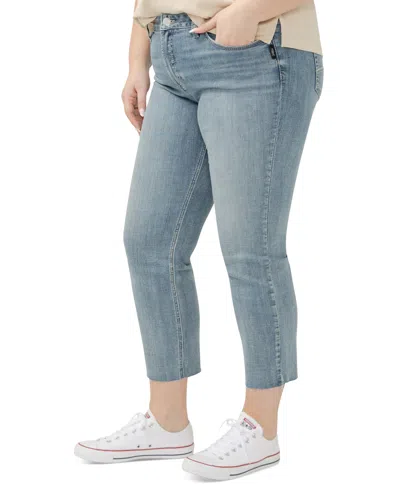 Silver Jeans Co. Plus Size Suki Straight-leg Cropped Jeans
